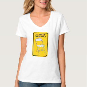 Faltstuhl im Notfall T-Shirt
