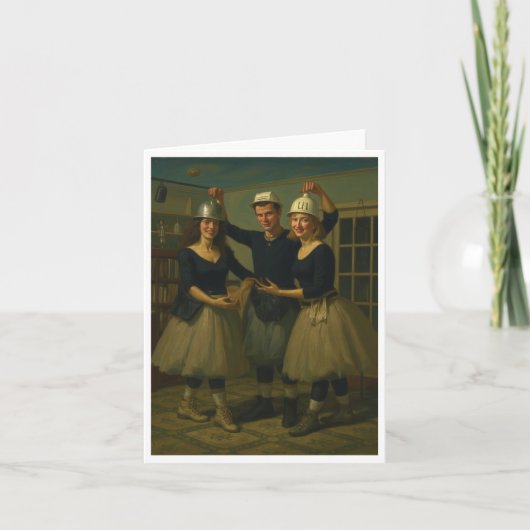 Faltt Danke Kartenbau Ballet (Vorderseite)