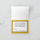 Faltt Dankeschön ARMY DRESS GRÜNTÖNE EINHEITLICH Dankeskarte (Innenseite)