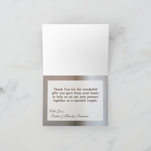 Faltt Dankeschön Card Mason Jar Chandelier Candle Dankeskarte (Innenseite)