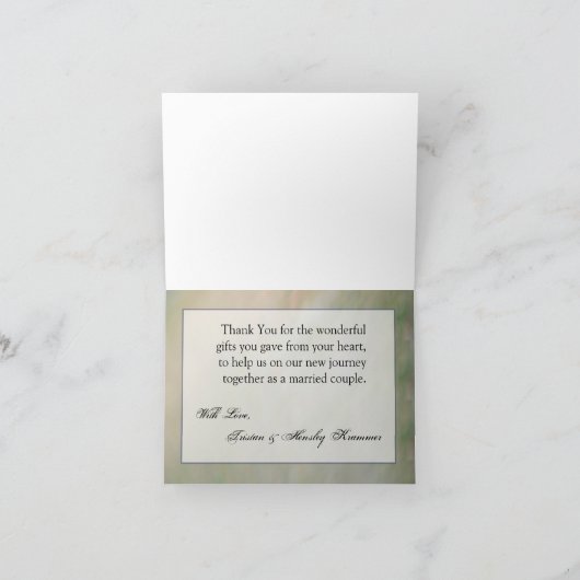 Faltt Dankeschön Card Mason Jar Kerzenhalter Cou Dankeskarte (Innenseite)