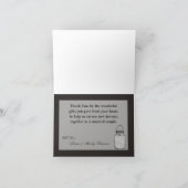 Faltt Dankeschön Card Mason Jar String Lights Dankeskarte (Innenseite)