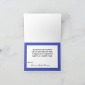 Faltt Dankeschön Card Ombre Blue Zickzack Dankeskarte (Innenseite)