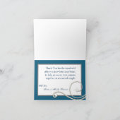 Faltt Dankeschön, dass die Karte gebrochen ist Eis (Innenseite)