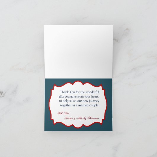 Faltt Dankeschön Karte Nautical Anchor Compass Oce (Innenseite)