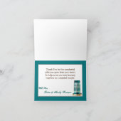 Faltt Dankeschön Karte rustikale Land Mason Jar (Innenseite)