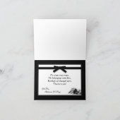 Faltt Dankeschön Schwarz-weißes Spielzeug Dankeskarte (Innenseite)