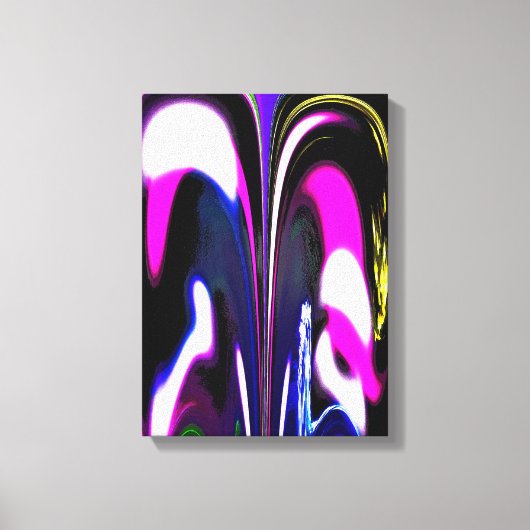 Faltzeit abstrakte Kunst Leinwanddruck (Vorderseite)