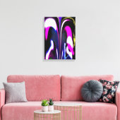 Faltzeit abstrakte Kunst Leinwanddruck (Insitu (Wohnzimmer))