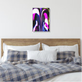 Faltzeit abstrakte Kunst Leinwanddruck (Insitu (Schlafzimmer))