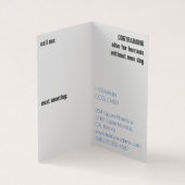 Faltzeitschrift Stil Großer Dan Visitenkarten (Innenseite)