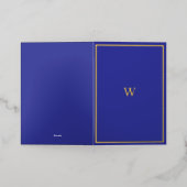 Falzkarte für das Real Gold Foil Monogramm (Äußere Ablage)