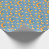 Falzmond und Sternenverpackungspapier Geschenkpapier (Ecke)