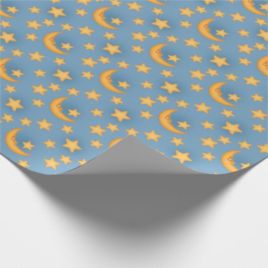 Falzmond und Sternenverpackungspapier Geschenkpapier (Ecke)