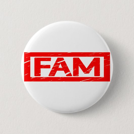 Fam Briefmarke Button (Vorderseite)