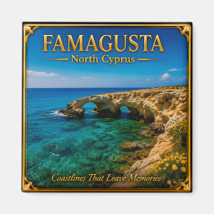 Famagusta Nordzypern Küstenreise Erinnerung Magnet