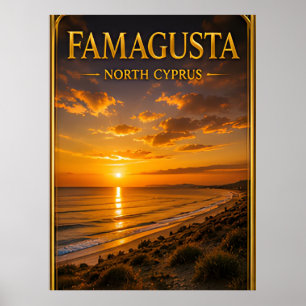 Famagusta Nordzypern Küstenreise Poster