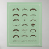 Fame Mustaches Poster (Vorne)