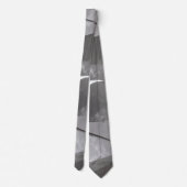 Famed Black and White Design Gateway Arch Krawatte (Rückseite)