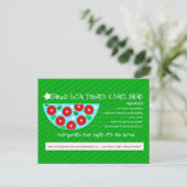 FAMED FETA TOMATO BASIL SALAD POSTKARTE (Stehend Vorderseite)