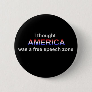 fAmerica Redefreiheit-Zonenknopf Button