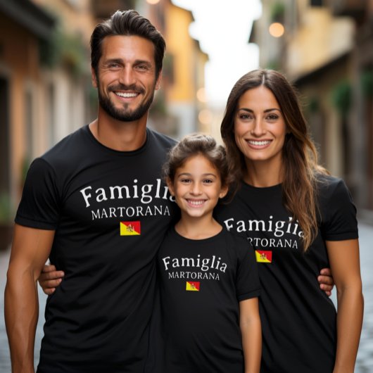Famiglia Sicilian Family Personalized Reunion T-Shirt