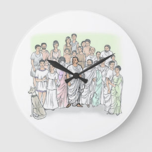 Familia Caecilia Große Wanduhr