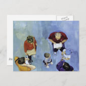 familia de turistas 2 postkarte (Vorne/Hinten)