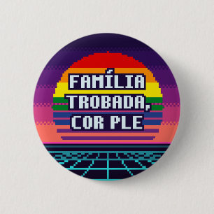 Família Trobada, Cor Ple Katalanischer Stolz Butto Button