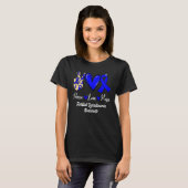 Familial Dysautonomia Awareness Peace Love Hope Bl T-Shirt (Vorne ganz)