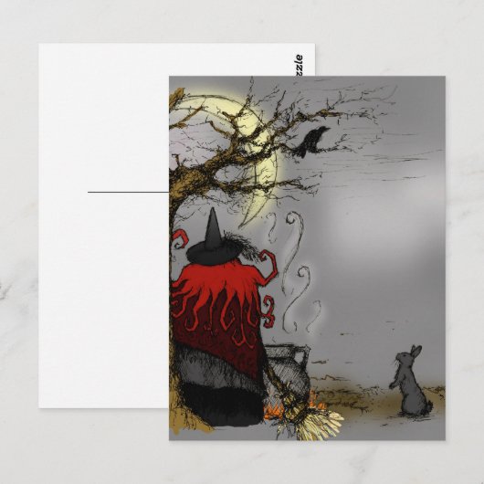 FAMILIAR HALLOWEEN POSTKARTE (Vorne/Hinten)