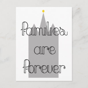 Familiare Forever Mormon Lds Temple Postkarte