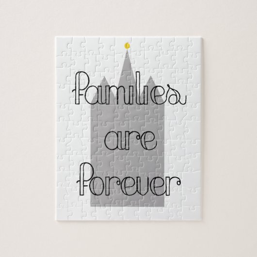 Familiare Forever Mormon Lds Temple Puzzle (Vertikal)
