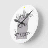 Familiare Forever Mormon Lds Temple Runde Wanduhr (Winkel)