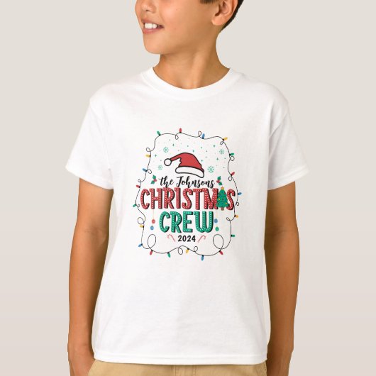 Familiäre Weihnachtsgruppe - passender Name T-Shirt (Vorderseite)