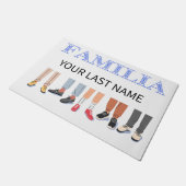 Familiärer Empfang Fußmatte (Schrägansicht)