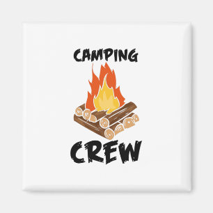 Familiäres Camping - Camping Crew Magnet