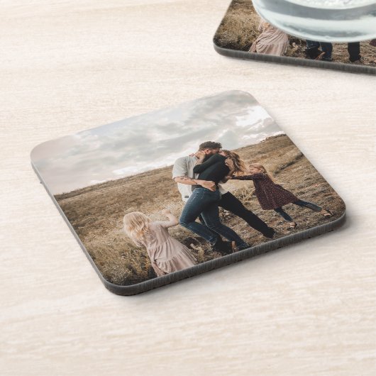 Familiäres Foto Getränkeuntersetzer (Linke Seite)