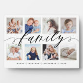 Familiäres Speicherfoto Collage Keepake Fotoplatte (Vorderseite)