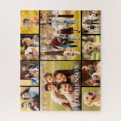 Familie 10 Name der Fotocollage Einfach Puzzle (Vertikal)