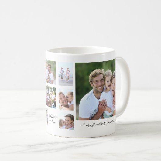Familie 12 - Name der Anführungszeichen für Fotoco Kaffeetasse (VorderseiteRechts)