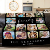 Familie 14 FotoCollage Black Sherpadecke