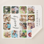 Familie 14 FotoCollage Sherpadecke (Vorderseite (Horizontal))