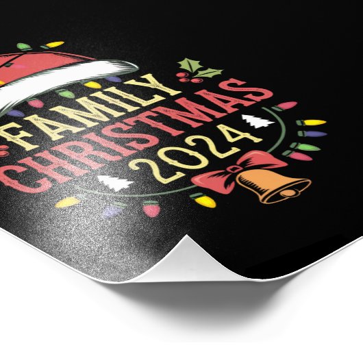 Familie 2024 Weihnachts-Matching Outfits Team Sant Fotodruck (Ecke)