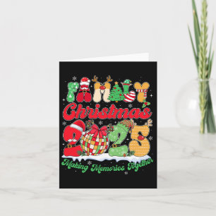 Familie 2025 Weihnachtsmannschaft Santa Elf Squad  Karte