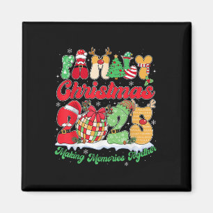 Familie 2025 Weihnachtsmannschaft Santa Elf Squad Magnet