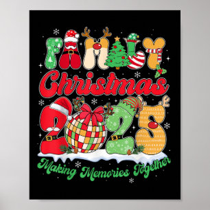 Familie 2025 Weihnachtsmannschaft Santa Elf Squad  Poster