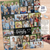 Familie 21 Foto Script Herzname Puzzle