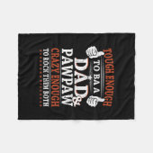 Familie 365 hart, um Vater Pawpaw Crazy zu Felsen  Fleecedecke (Vorderseite (Horizontal))