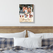 Familie 4 FotoCollage Leinwanddruck (Insitu (Schlafzimmer))